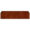 vidaXL Doniczka Rusty 200x80x40 cm Stal nierdzewna