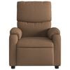vidaXL Elektryczny fotel rozkładany, brązowy, obity tkaniną