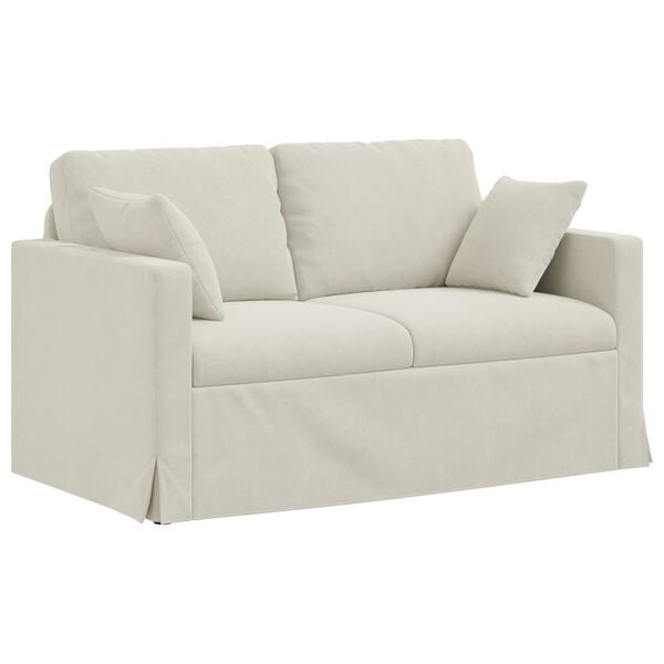 vidaXL Sofa Kremowy