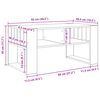 vidaXL Stolik kawowy Szary Sonoma 92 x 49,5 x 45 cm