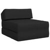 vidaXL Składana Sofa Ł&oacute;żko Czarny 60 x 70 x 41 cm tkanina