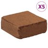 vidaXL Kostki wł&oacute;kna kokosowego, 5 kg x 5 szt., łącznie 25 kg