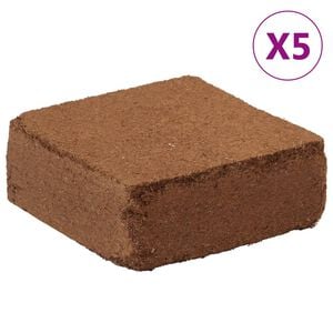 vidaXL Kostki wł&oacute;kna kokosowego, 5 kg x 5 szt., łącznie 25 kg