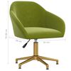 vidaXL Obrotowe krzesło stołowe, jasnozielone, obite aksamitem