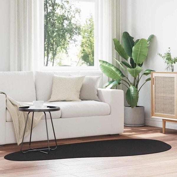 vidaXL Dywany pokojowe HUARTE Czarny 100 x 200 cm Poliester