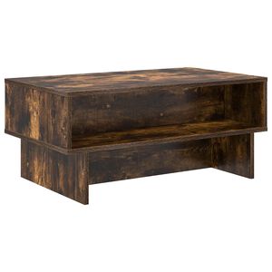 vidaXL Stolik kawowy Dąb wędzony 80 x 46 x 35 cm Drewno inżynieryjne
