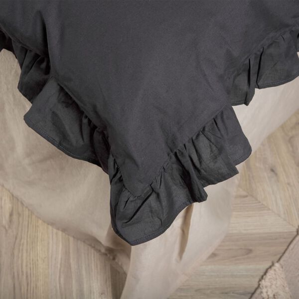 Venture Home Zestaw pościeli Levi, 200x150 cm, bawełniany, antracytowy