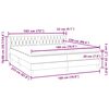 vidaXL Ł&oacute;żko typu Box Spring z materacami Ciemnoszary 180x220 cm