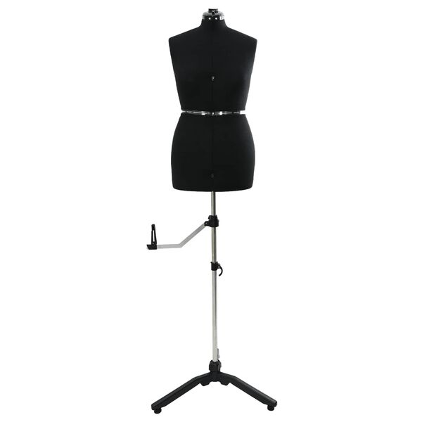 vidaXL Kobieca Regulowana Forma Sukienki Czarny m Aksamit