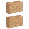 vidaXL Kosze na magazyny 2 szt. Hiacynt wodny 39 x 14 x 25 cm