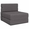 vidaXL Składana Sofa Ł&oacute;żko jasnoszary 70 x 80 x 60 cm tkanina