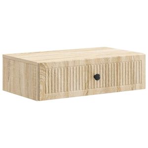 vidaXL Stolik boczny montowany na ścianie dąb Sonoma 59 x 34,5 x 17 cm