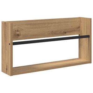 vidaXL Regał na gazety z p&oacute;łką Dąb rzemieślniczy 60 x 12 x 30 cm