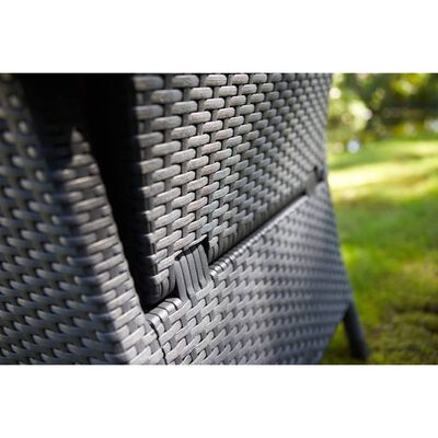 Keter Rozkładane krzesło ogrodowe Vermont, grafitowe, 238452