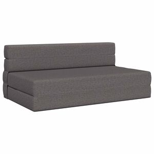 vidaXL Składana Sofa Ł&oacute;żko jasnoszary 152 x 86,5 x 60 cm tkanina