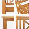 vidaXL Zestaw do jadalni w ogrodzie 5 pcs Brązowy Lite Drewno Akacji