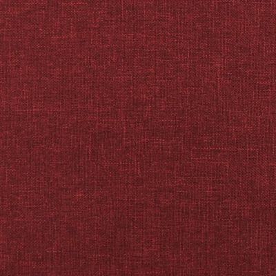 vidaXL 2-osobowa kanapa z poduszkami, czerwone wino, obita tkaniną