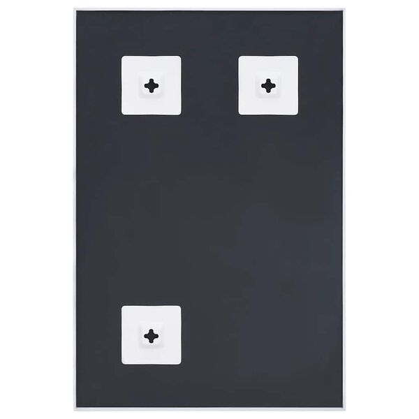 vidaXL Lustro, białe, 60x40 cm