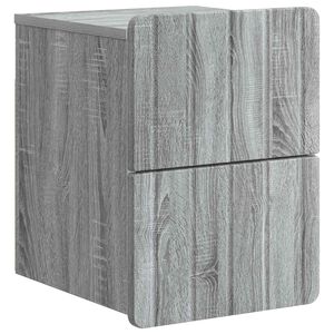 vidaXL Wisząca Szafka Nocna z szufladą Szary Sonoma 33 x 34,5 x 43 cm