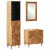 vidaXL Zestaw Szafek Łazienkowych z szufladą 3 pcs Drewno z mango