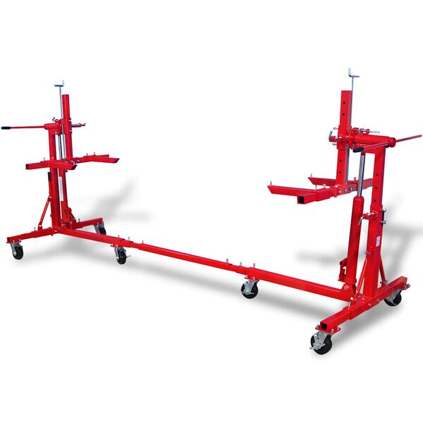 vidaXL Podnośnik samochodowy czerwony