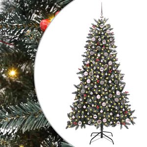 vidaXL Sztuczna choinka Zielony 180 cm PVC, plastik i stal