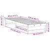 vidaXL Ramka ł&oacute;żka Biały 80 x 210 cm Lite drewno sosnowe