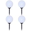 vidaXL Lampy do oświetlenia ścieżki, 4 szt, LED, 30 cm, ze szpikulcami