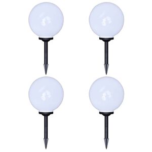 vidaXL Lampy do oświetlenia ścieżki, 4 szt, LED, 30 cm, ze szpikulcami