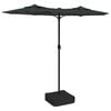 vidaXL Podw&oacute;jny parasol ogrodowy, antracytowy, 316x145 cm