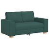 vidaXL Sofa 3 pcs Ciemna zieleń 220 x 80 x 84 cm Tkanina lniana