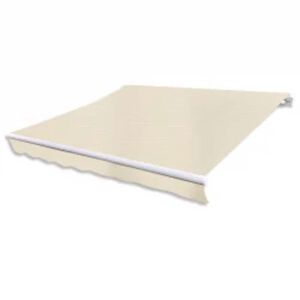 vidaXL Markiza automatyczna, 600 cm, kremowa