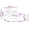 vidaXL Ł&oacute;żko z miejscem na przechowywanie i materacem 200 x 200 cm