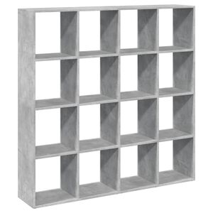 vidaXL Regał, szarość betonu, 137,5x29x137,5 cm