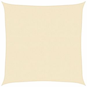 vidaXL Żagiel przeciwsłoneczny, 160 g/m&sup2;, kremowy, 4,5x4,5 m, HDPE