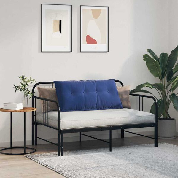 vidaXL Poduszka na plecy Niebieski policyjny 100 x 50 cm