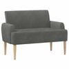 vidaXL Sofa dwuosobowa z guzikowym pikowaniem ciemnoszary