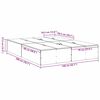 vidaXL Rama ł&oacute;żka z miejscem na przechowywanie Biały 140 x 200 cm