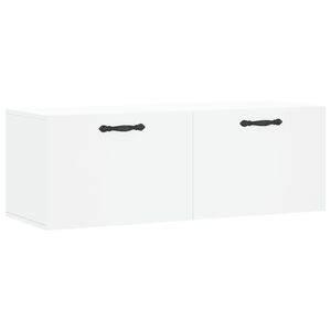 vidaXL Szafka wisząca, biała, 100x36,5x35 cm, materiał drewnopochodny