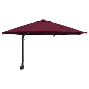 vidaXL Parasolka ogrodowa Bordeaux Czerwony 248 x 248 x 148 cm