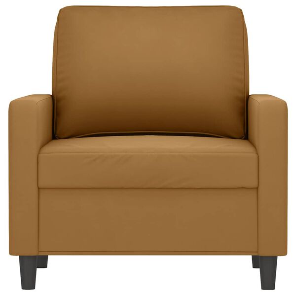 vidaXL Fotel, brązowy, 60 cm, obity aksamitem