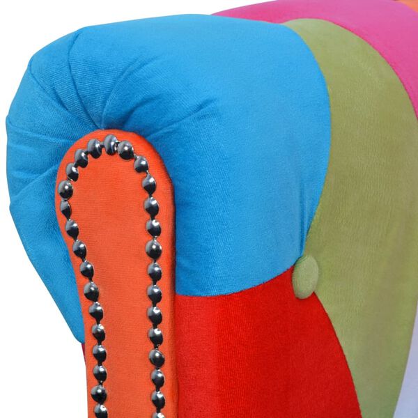 vidaXL Dwuosobowa, materiałowa sofa Chesterfield