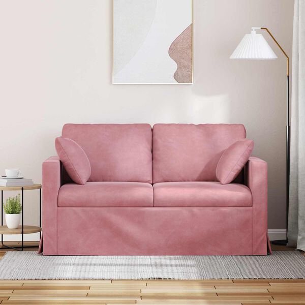 vidaXL Sofa R&oacute;żowy