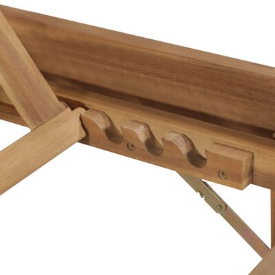 vidaXL Składany leżak, lite drewno akacjowe