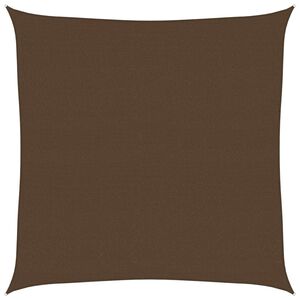 vidaXL Żagiel przeciwsłoneczny, 160 g/m&sup2;, brązowy, 7x7 m, HDPE