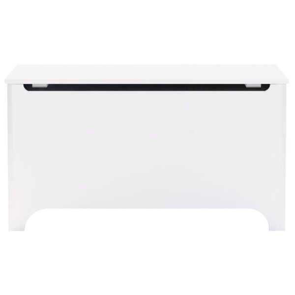 vidaXL Skrzynia z wiekiem RANA, biała, 100x49x54 cm, drewno sosnowe