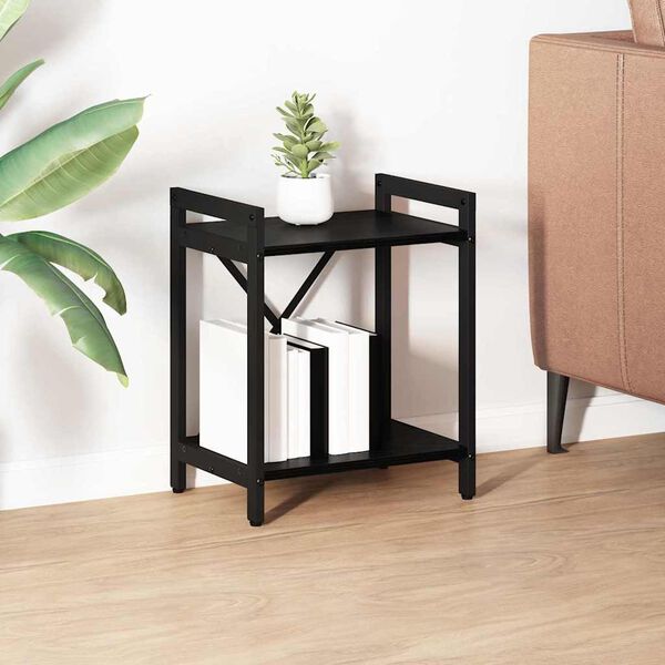 vidaXL P&oacute;łka na książki Czarny Dąb 40 x 30 x 50 cm