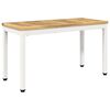 vidaXL Ławka ogrodowa 80,5 x 35 x 45 cm Lite Drewno Akacji Biały