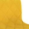 vidaXL Obrotowe krzesła stołowe, 2 szt., musztardowe, obite aksamitem