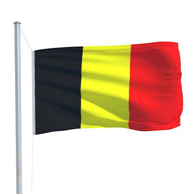 vidaXL Flaga Belgii, 90x150 cm